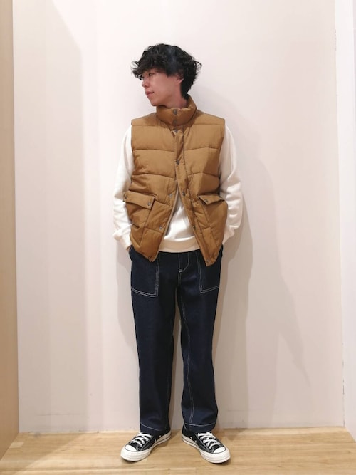 Aton テクノコットンリサイクルウールパデッドベスト ATON/エイトン】TECHNO COTTON PADDED VEST/テクノコットンパ