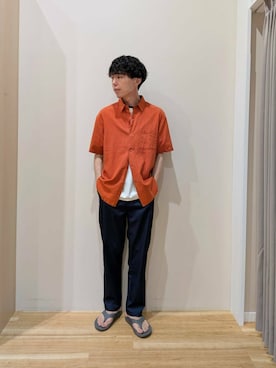 「アイテム（その他パンツ）」を使った、takataさん（メンズ・173cm）の夏コーディネート