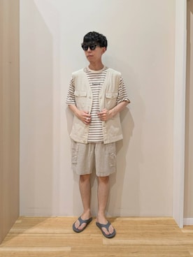 「ベスト」｜takataさん（メンズ・173cm）の夏コーディネート