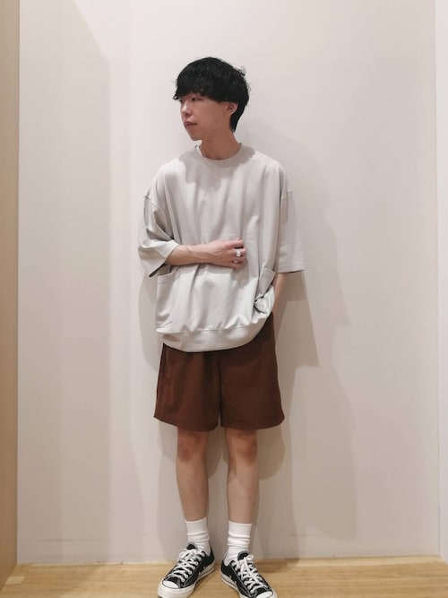 サイドストレージ半袖ポンチTops