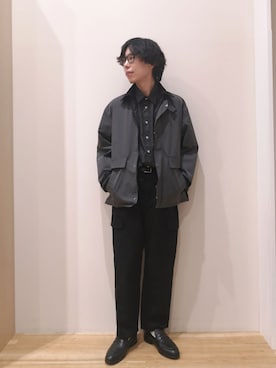 「ベーシック/トラッド」｜「アイテム（ミリタリージャケット）」を使った、takataさん（メンズ・173cm）の秋コーディネート