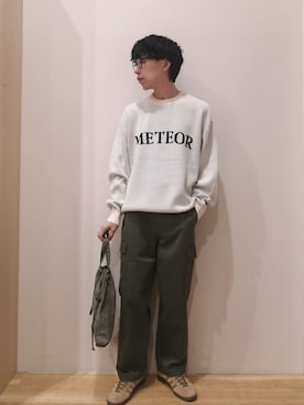 「ロゴニット」｜takataさん（メンズ・173cm）の秋コーディネート