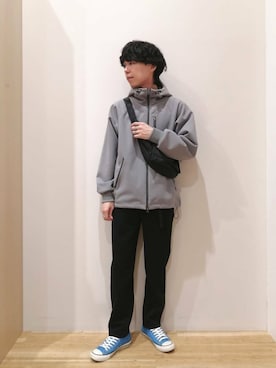 「アイテム（マウンテンパーカー）」を使った、takataさん（メンズ・173cm）の秋コーディネート