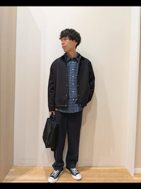 「ITEMS URBANRESEARCH（アイテムズ アーバンリサーチ）のアイテム（シャツ/ブラウス）」を使った、takataさん（メンズ・173cm）の秋コーディネート