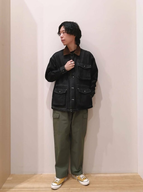 Hunting Jacket Research 017 カバーオール Sサイズ ヤマタカ [ROUND HOUSE] RH017 カバーオール・つなぎ服