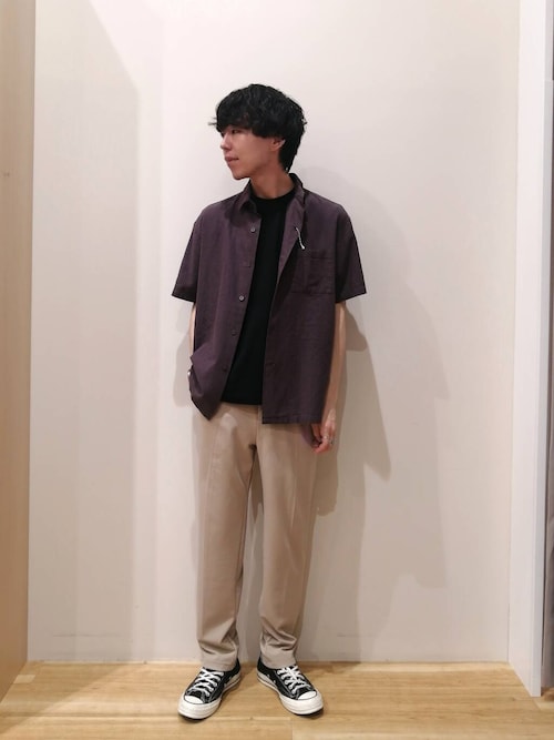 セール】1-tuck スリムフィットスラックス（スラックス）｜ITEMS