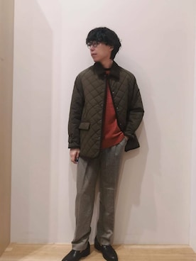 「アイテム（ミリタリージャケット）」を使った、takataさん（メンズ・173cm）の冬コーディネート