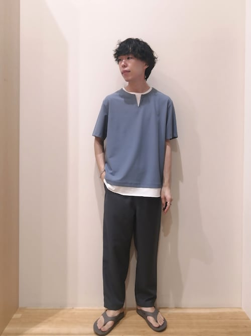バックチャンネル　吸水速乾　ドライパンツ　セットアップ　ブルー セットアップ対応』吸水速乾ストレッチトロ イージーパンツ[IT45