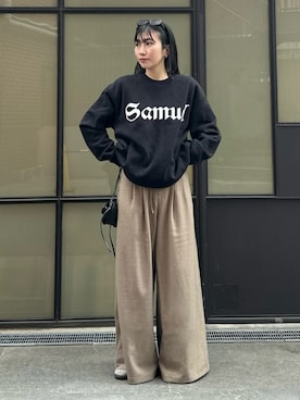 「adidas（アディダス）のサンバ OG / SAMBA OG / アディダスオリジナルス adidas Originals スニーカー（スニーカー）」を使った、Mamiさん（レディース・162cm）の冬コーディネート