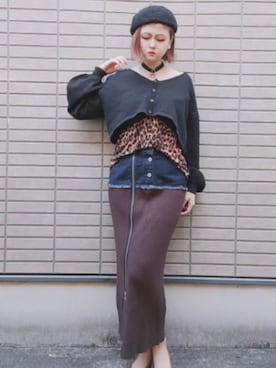 「studio CLIP（スタディオクリップ）のアイテム」を使った、曖舞mineさん（骨格ストレート・レディース・159cm）の秋コーディネート