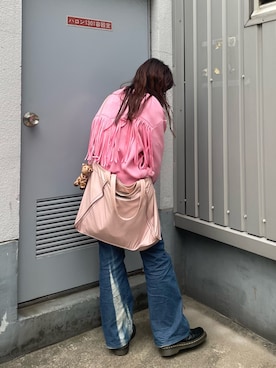 「led.tokyo（レッドトウキョウ）のアイテム（ジャケット/アウター）」を使った、ayaseさん（レディース・153cm）の春コーディネート