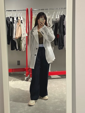 「led.tokyo（レッドトウキョウ）のアイテム（ジャケット/アウター）」を使った、ayaseさん（レディース・153cm）の春コーディネート