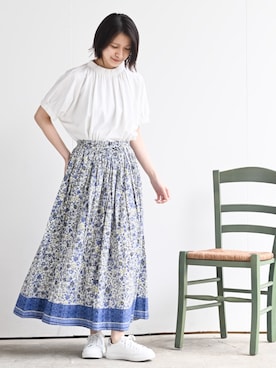 「rps（アールピーエス）のアイテム（Tシャツ/カットソー）」を使った、rps_freakさん（レディース・164cm）の夏コーディネート