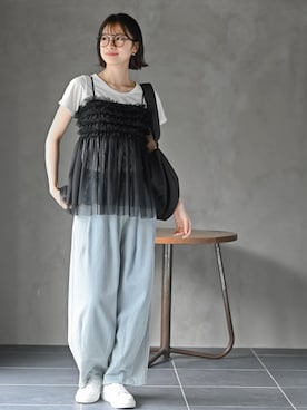 「rps（アールピーエス）のアイテム（パンツ）」を使った、rps_freakさん（レディース・164cm）の夏コーディネート