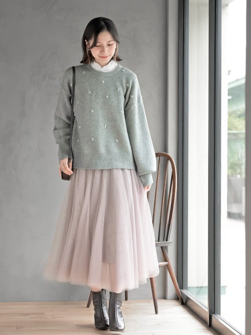 チュールスカート ロング・チュールスカート （ロング・マキシ丈スカート）｜Bilitis dix