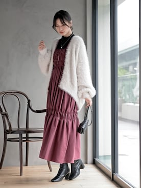 「アイテム（ジャンパースカート）」を使った、rps_freakさん（レディース・164cm）の秋コーディネート