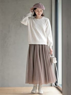 「アイテム（ハンチング/ベレー帽）」を使った、rps_freakさん（レディース・164cm）の秋コーディネート