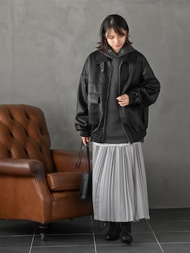 「アイテム（パーカー）」を使った、rps_freakさん（レディース・164cm）の夏コーディネート
