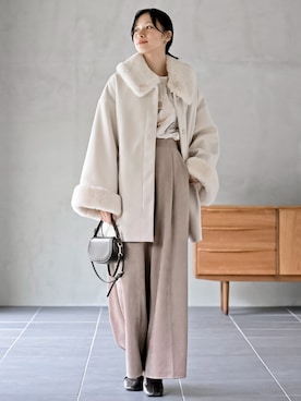 「アイテム（ステンカラーコート）」を使った、rps_freakさん（レディース・164cm）の秋コーディネート