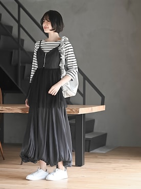 「rps（アールピーエス）のアイテム（キャミソール）」を使った、rps_freakさん（レディース・164cm）の春コーディネート