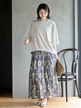 「rps（アールピーエス）のアイテム（Tシャツ/カットソー）」を使った、rps_freakさん（レディース・164cm）の夏コーディネート