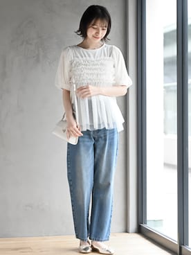 「rps（アールピーエス）のアイテム（Tシャツ/カットソー）」を使った、rps_freakさん（レディース・164cm）の夏コーディネート