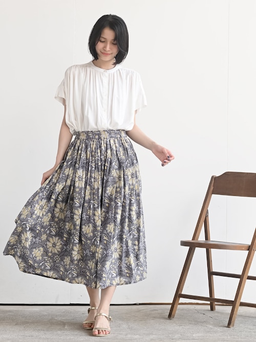 コットンボイルギャザースカート（スカート）｜rps（アール