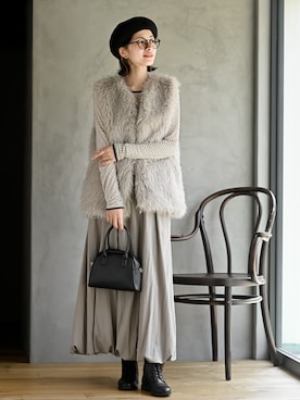 「アイテム（ベスト）」を使った、rps_freakさん（レディース・164cm）の秋コーディネート