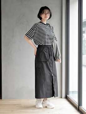「rps（アールピーエス）のアイテム（Tシャツ/カットソー）」を使った、rps_freakさん（レディース・164cm）の夏コーディネート