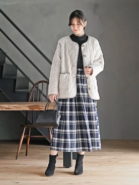 「rps（アールピーエス）のアイテム（スカート）」を使った、rps_freakさん（レディース・164cm）の秋コーディネート