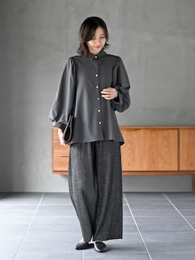 「プリーツパンツ」｜rps_freakさん（レディース・164cm）の秋コーディネート