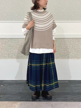 「rps（アールピーエス）のアイテム（スカート）」を使った、rps_freakさん（レディース・157cm）の秋コーディネート