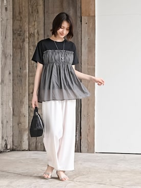 「rps（アールピーエス）のアイテム（Tシャツ/カットソー）」を使った、rps_freakさん（レディース・164cm）の夏コーディネート