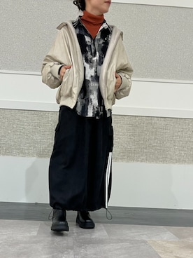 「アイテム（ジャケット/アウター）」を使った、rps_freakさん（レディース・157cm）の冬コーディネート