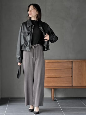 「プリーツパンツ」｜rps_freakさん（レディース・164cm）の秋コーディネート