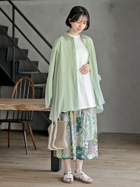 「rps（アールピーエス）のアイテム（Tシャツ/カットソー）」を使った、rps_freakさん（レディース・164cm）の夏コーディネート
