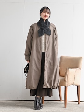 「アイテム（ノーカラーコート）」を使った、rps_freakさん（レディース・164cm）の秋コーディネート