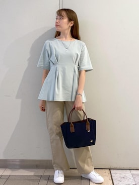 「ROPE' PICNIC（ロペピクニック）のアイテム」を使った、ゆたさん（レディース・155cm）の夏コーディネート