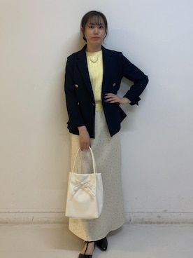 「ROPE' PICNIC（ロペピクニック）のアイテム」を使った、ゆたさん（レディース・155cm）の春コーディネート