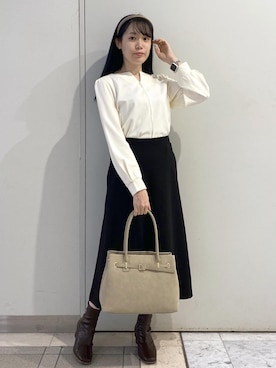 「アイテム（カチューシャ）」を使った、ゆたさん（レディース・155cm）の秋コーディネート