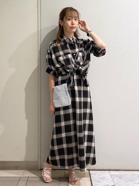 「フェミニンコーデ」｜ゆたさん（レディース・155cm）の夏コーディネート