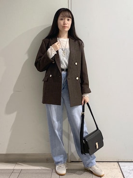 「アイテム（テーラードジャケット）」を使った、ゆたさん（レディース・155cm・20代）の秋コーディネート