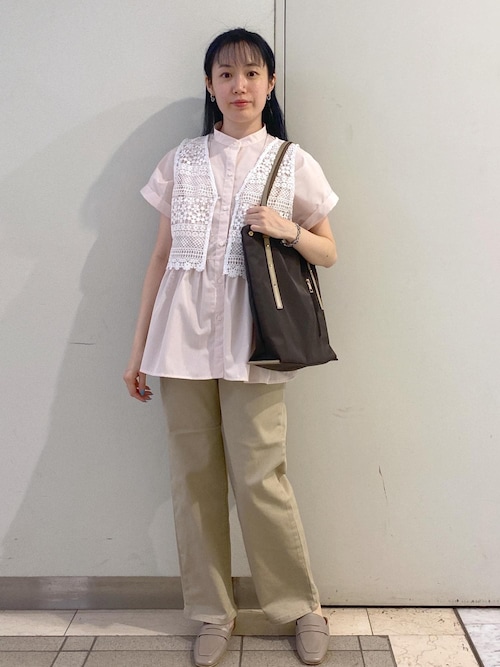 UV対応・防シワ】フレンチペプラムシャツ（シャツ/ブラウス）｜ROPE