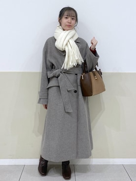 「アイテム（ヘアアクセサリー）」を使った、ゆたさん（レディース・155cm）の冬コーディネート