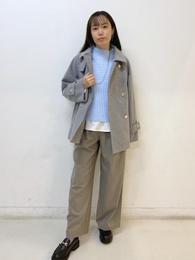 「ROPE' PICNIC（ロペピクニック）のアイテム」を使った、ゆたさん（レディース・155cm）の秋コーディネート