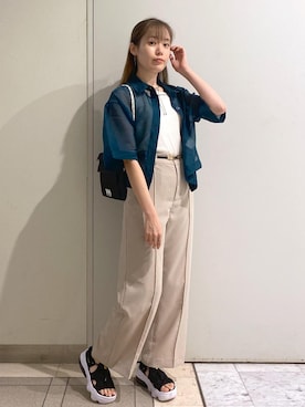 「ROPÉ PICNIC」｜ゆたさん（レディース・155cm）の夏コーディネート