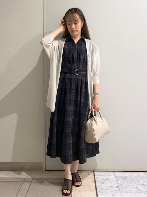 ウエストタックチェックアソートワンピース（ワンピース）｜ROPE
