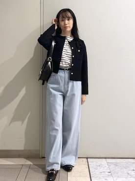 「ブルべ夏」｜ゆたさん（レディース・155cm）の秋コーディネート