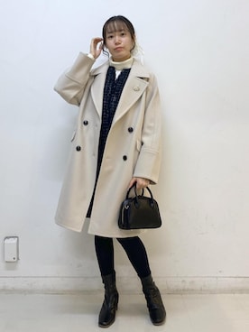 「アイテム（ワンピース/ドレス）」を使った、ゆたさん（レディース・155cm）の秋コーディネート