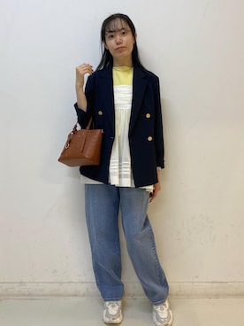 「アイテム（アクセサリー）」を使った、ゆたさん（レディース・155cm）の春コーディネート